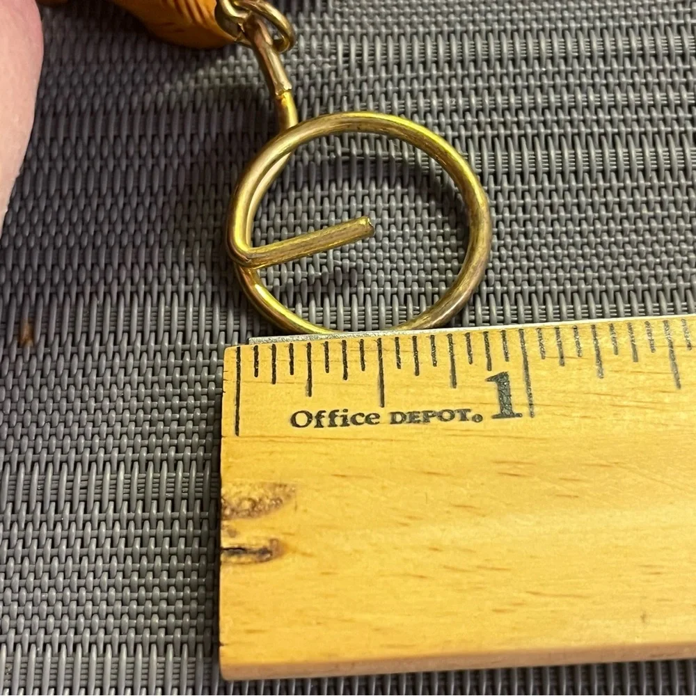 Hand Carved Wooden Elephant Good Luck Key Chain